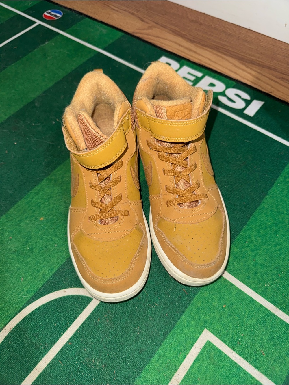 Kids Tan High-Top Sneakers - Stylish Everyday Shoes